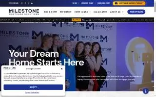 Milestone Mortgage Solutions LLC of Goffstown website