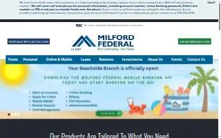 Milford Federal Bank website