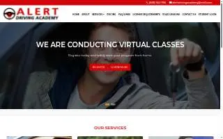 Alert Driving Academy of Millbury website