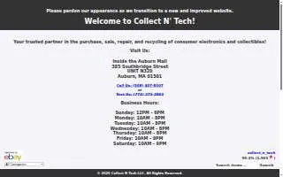 Collect N' Tech website