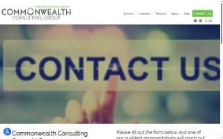 Commonwealth Consulting Group website