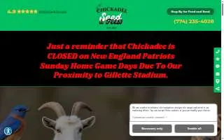 Chickadee Seed & Feed website