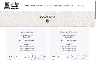 Coffee Break Cafe website
