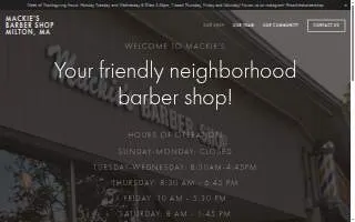 Mackie's Barber Shop website