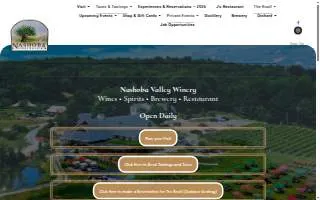 Nashoba Valley Winery, Distillery, Brewery and Restaurant of Billerica website