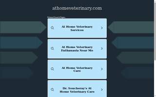 At Home Veterinary website