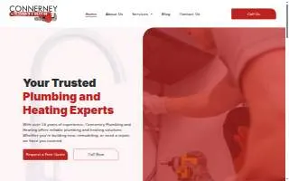 Connerney Plumbing and Heating website