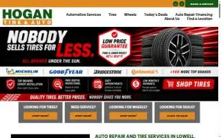 Hogan Tire & Auto - Natick website