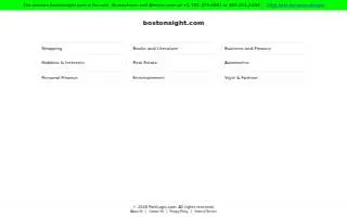 BostonSight website