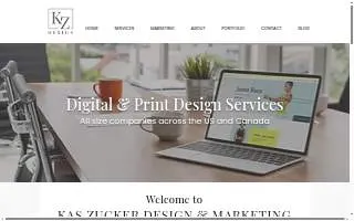 Kas Zucker Design & Marketing website