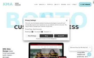 KMA Web Design LLC of Needham website
