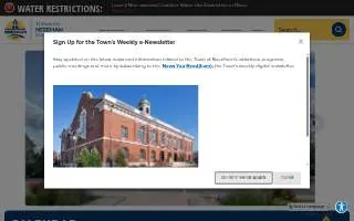 Needham Town Hall website