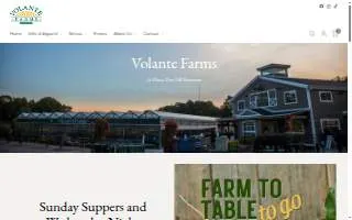 Volante Farms website