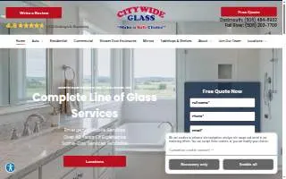 Citywide Glass website