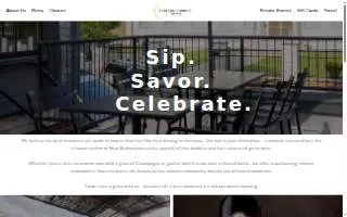 Coastal Bubbles + Wine Bar website