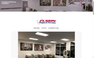 Fusion Physical Therapy Inc. website