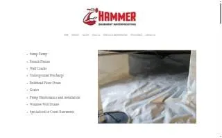 Hammer Basement Waterproofing website