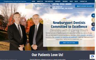 Dental Partners of Newburyport website