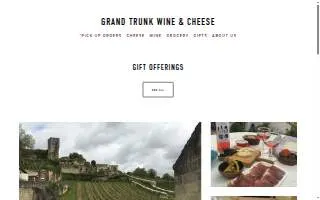 Grand Trunk Wine & Cheese website