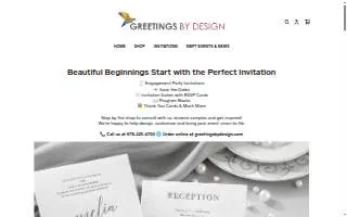 Greetings By Design website