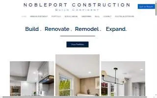 NoblePort Construction website