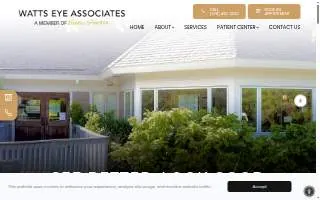 Watts Eye Associates of Amesbury website