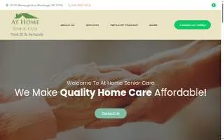 At Home Senior Care, Inc. website