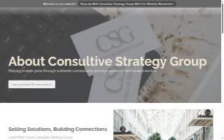 Consultive Strategy Group website