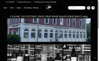 Lower Falls Wine Company website