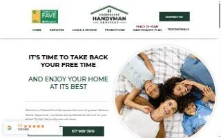 MasterCare Handyman Services of Newton website
