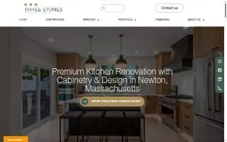 Three Stones Kitchen Studio website