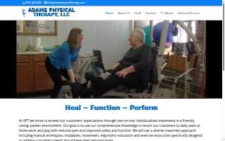 Adams Physical Therapy, LLC website