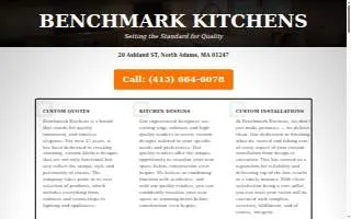 Benchmark Kitchens website