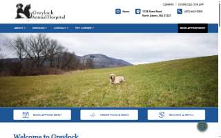 Greylock Animal Hospital website