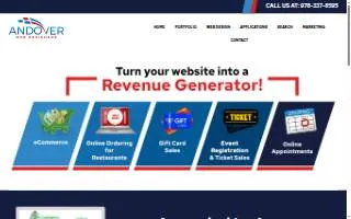 Andover Web Designers website