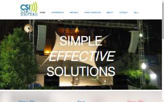 CSI Sound Solutions website