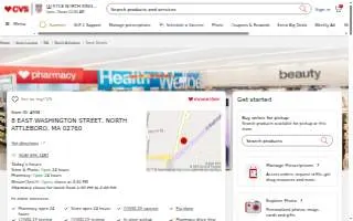 CVS of North Attleborough website