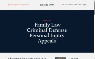 Oreste Law of North Attleborough website