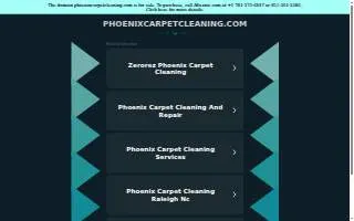 phoenix carpet & upholstery cleaning of North Attleborough website