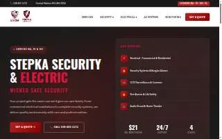 Stepka Security & Electric of North Attleborough website