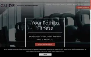 Guide Personal Training Company website