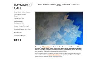 Haymarket Cafe website