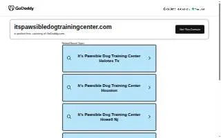 It's PAWSible! Dog Training Center of Northampton website