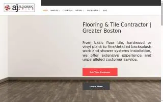 AJ Flooring & Tile website