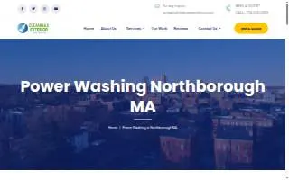 Cleanmax Exterior Power Washing of Northborough website
