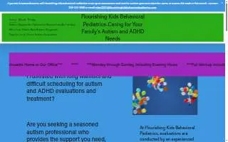Flourishing Kids Behavioral Pediatrics website