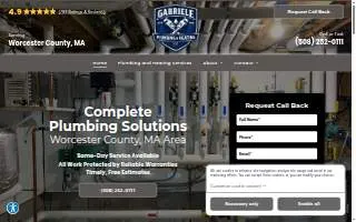 Gabriele Plumbing & Heating website