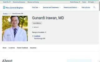 Gunardi Irawan, MD - Charles River Medical Associates website
