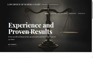 Law Office of Maryjo A. Hart website