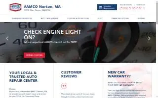 AAMCO Transmissions & Total Car Care of Norton website